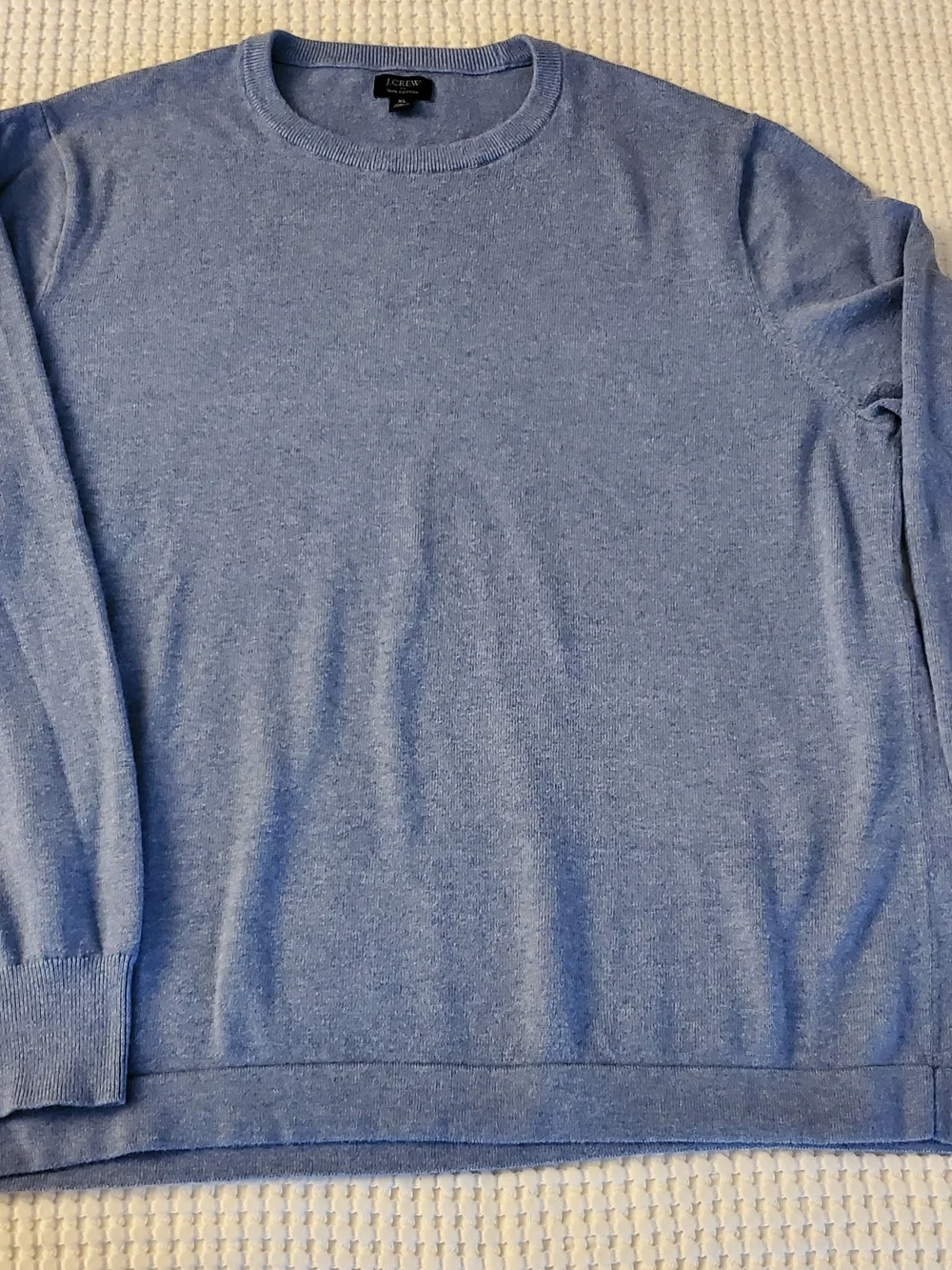 J.Crew Light Blue Cotton Crewneck Sweater Size XL